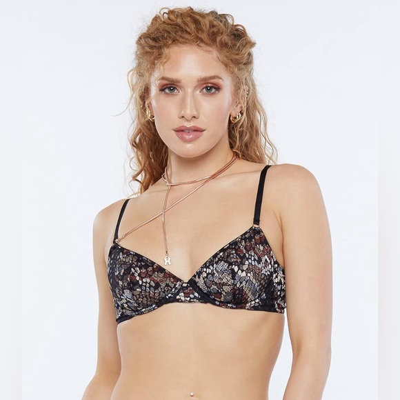 NWT Savage X Fenty Cold-Hearted Unlined Demi Lace Bra 40D - Picture 3 of 5